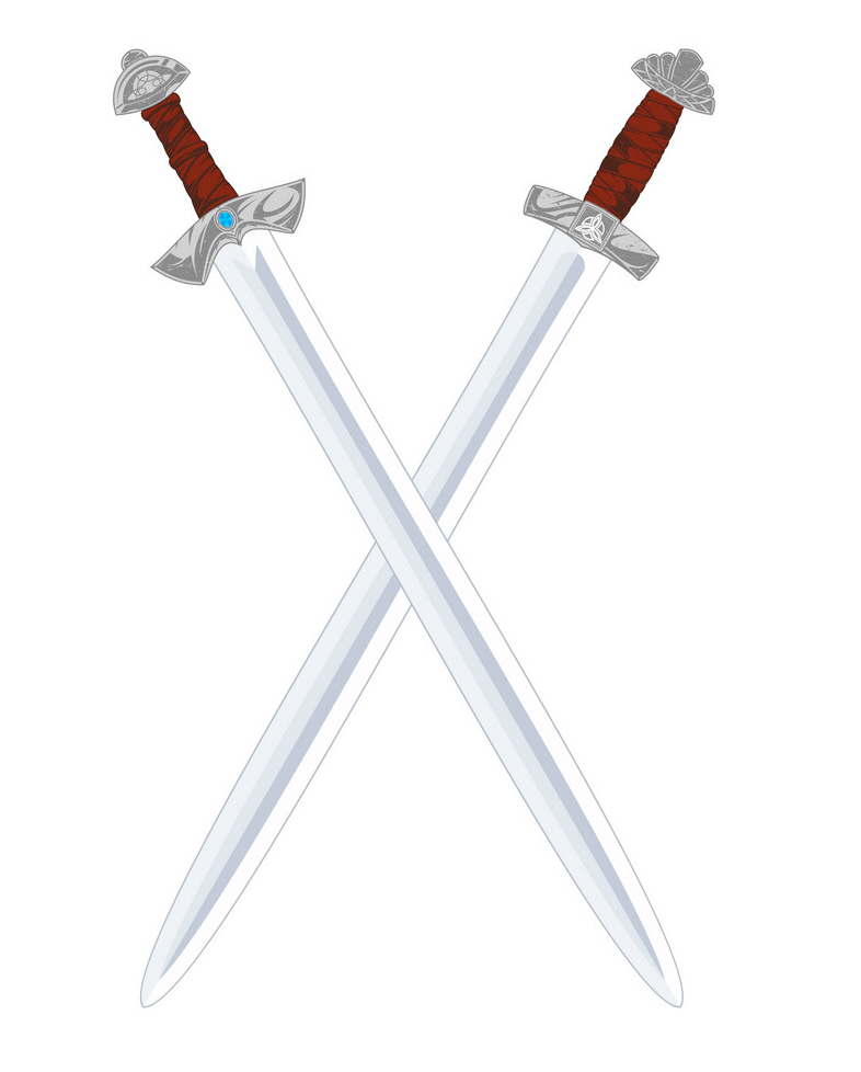 Viking Swords clipart
