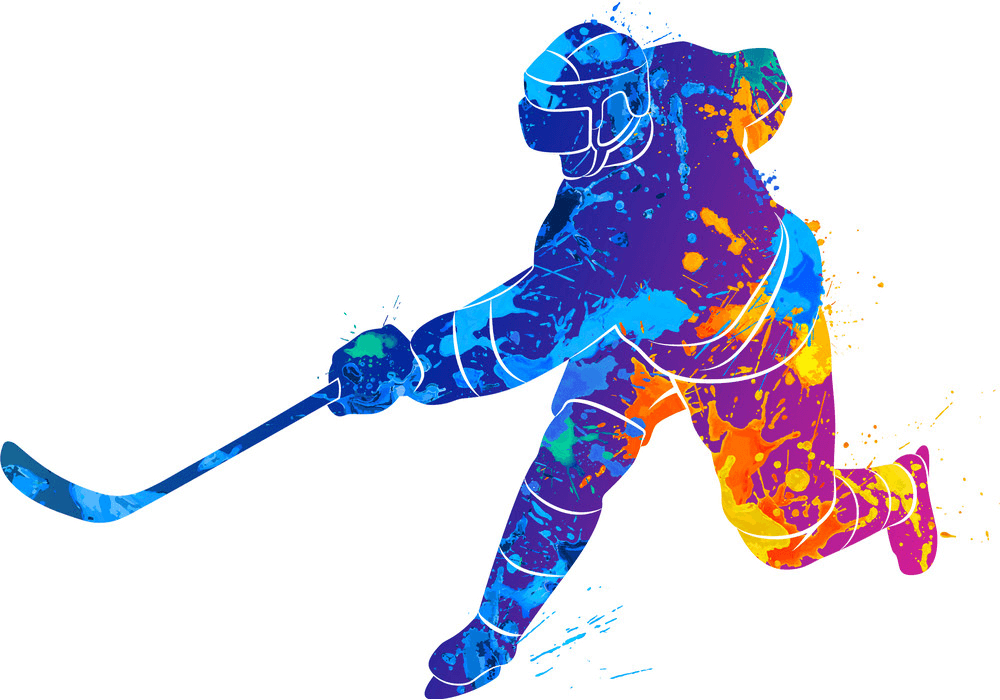 Cool Hockey Player clipart