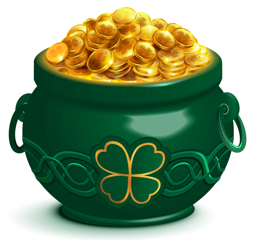 Green Pot of Gold clipart 2