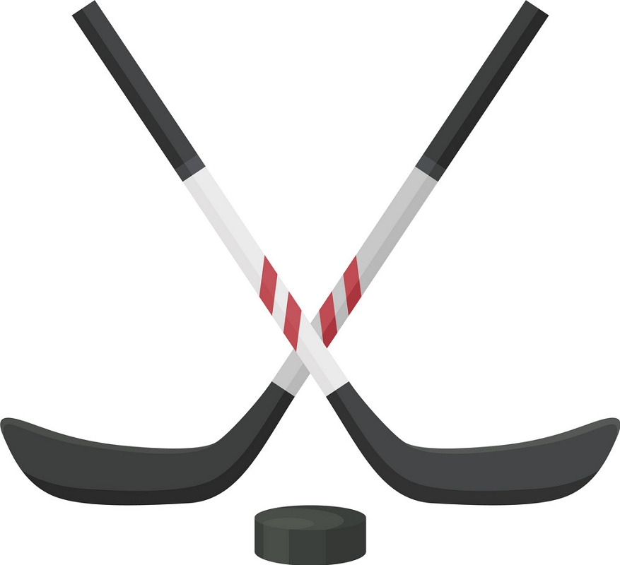 Hockey Stick and Washer clipart