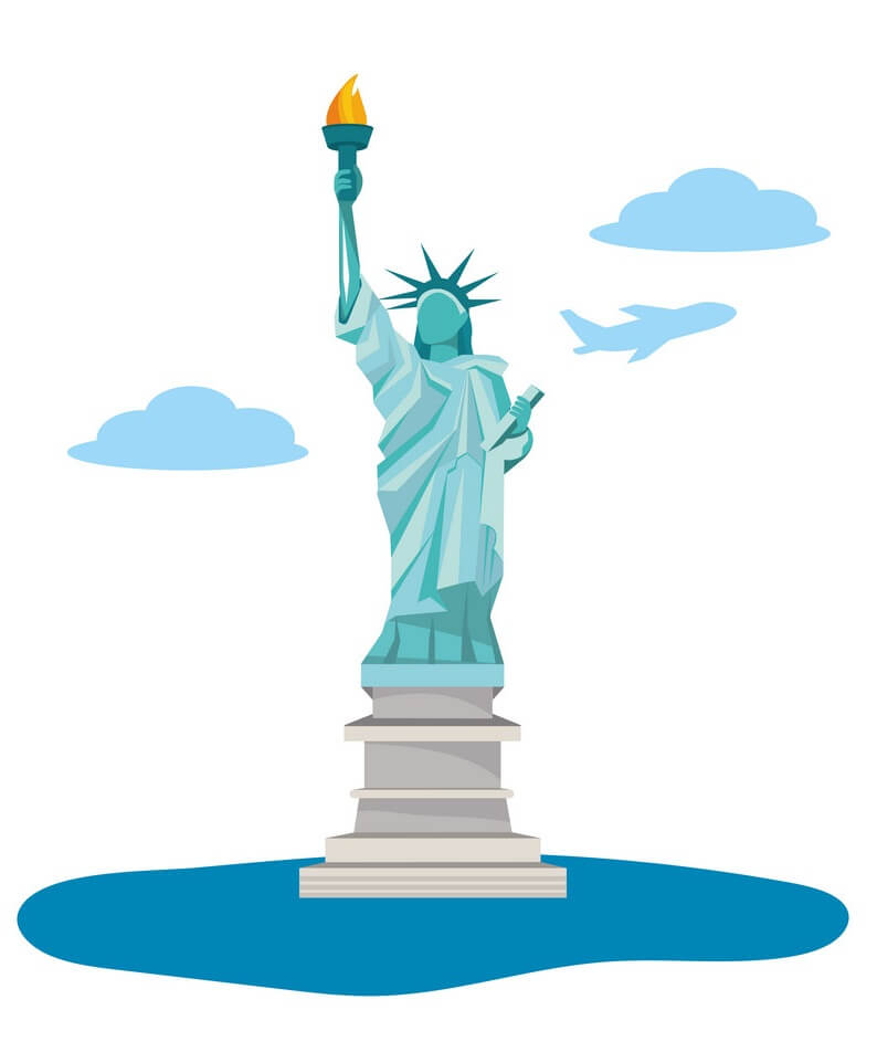 Icon Statue of Liberty clipart