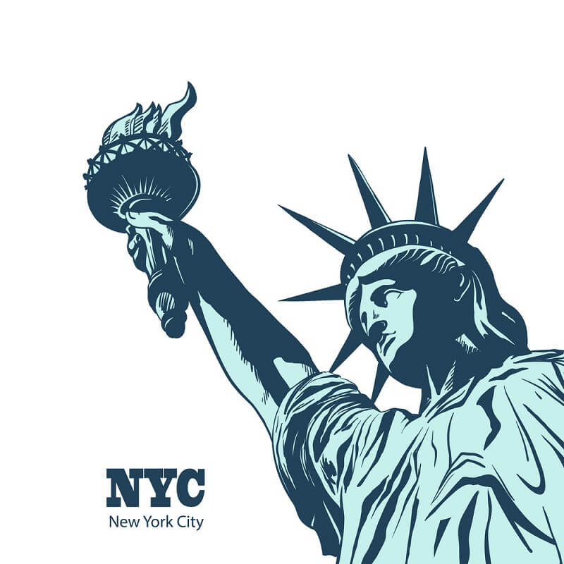 NYC Statue of Liberty clipart