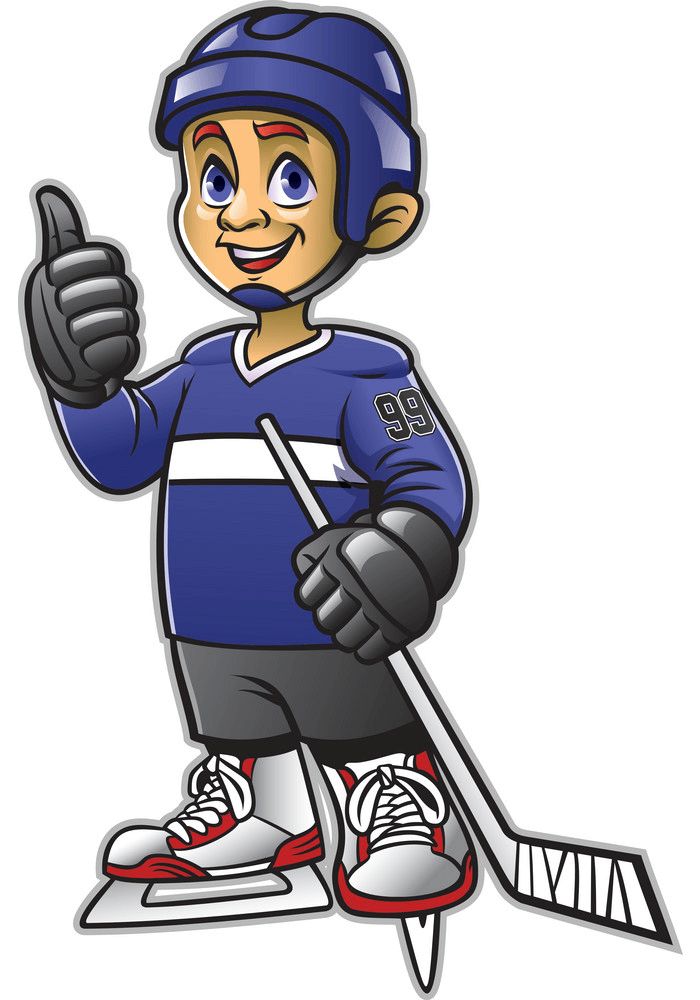 Playing Hockey clipart