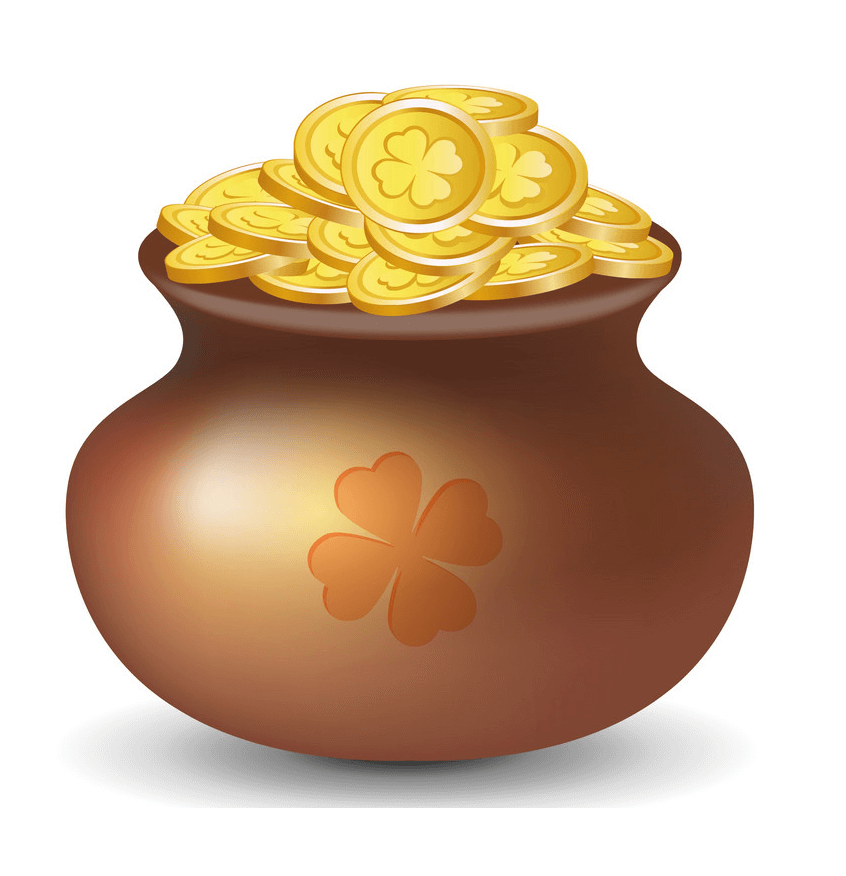 Pot of Gold clipart 2