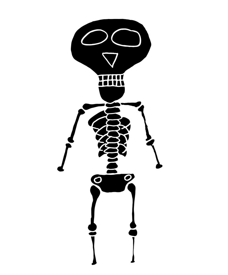 Skeleton clipart 8