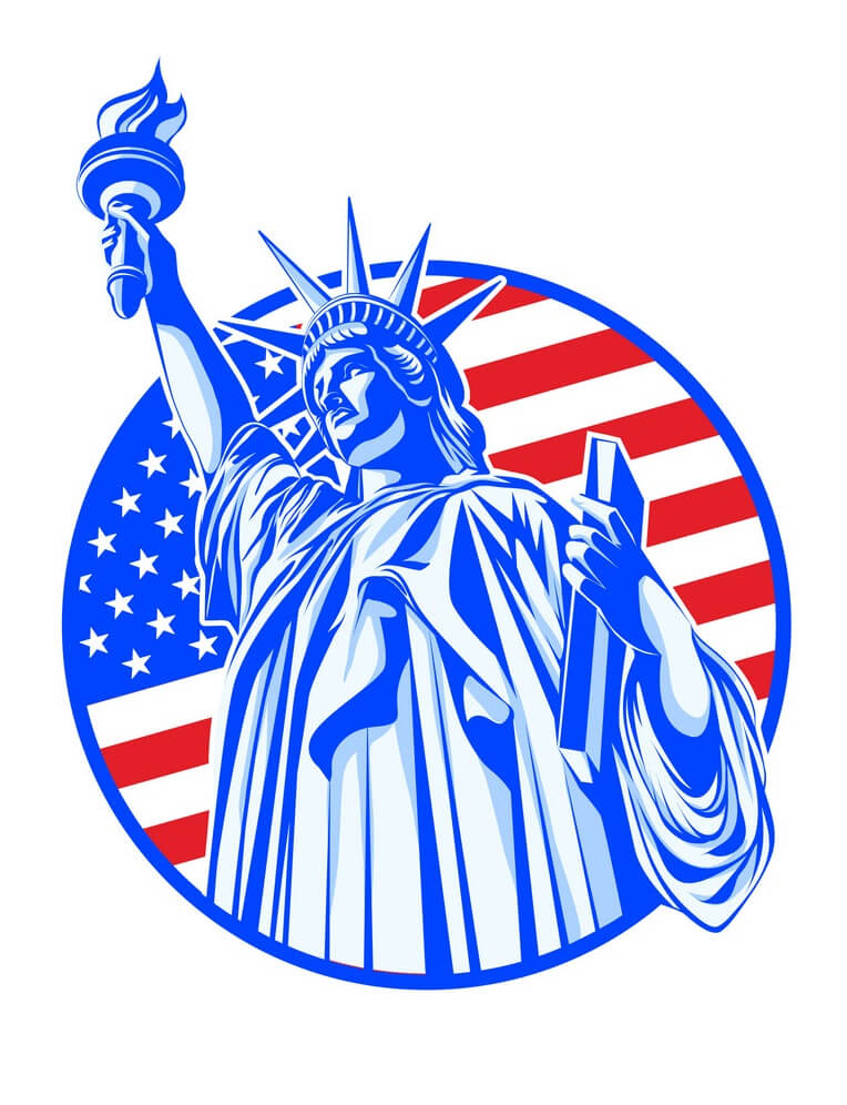 Statue of Liberty Symbol clipart