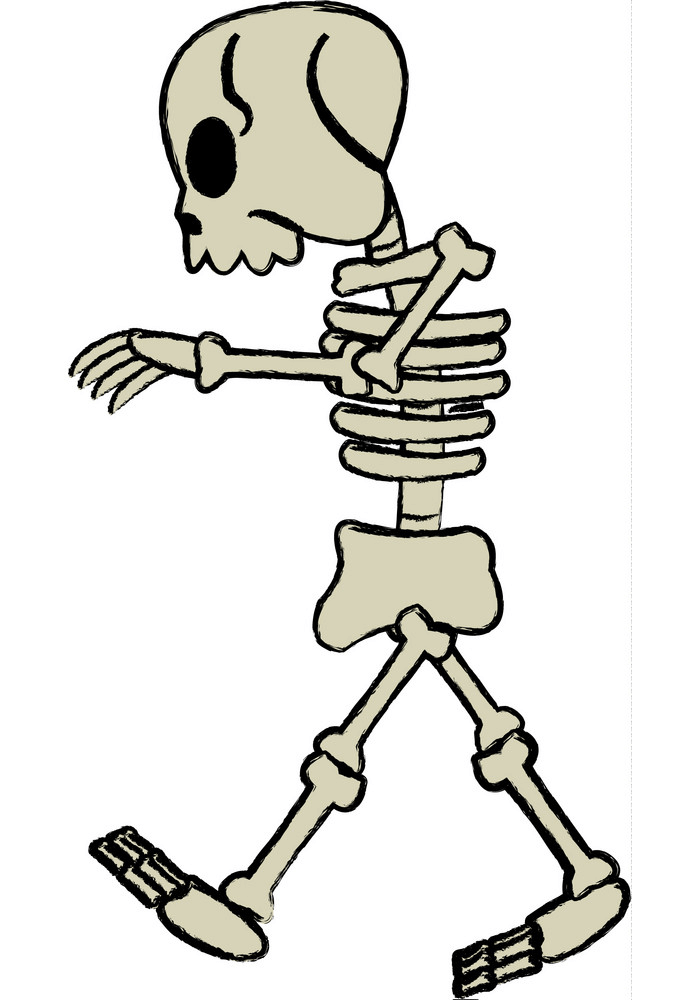 Walking Skeleton clipart