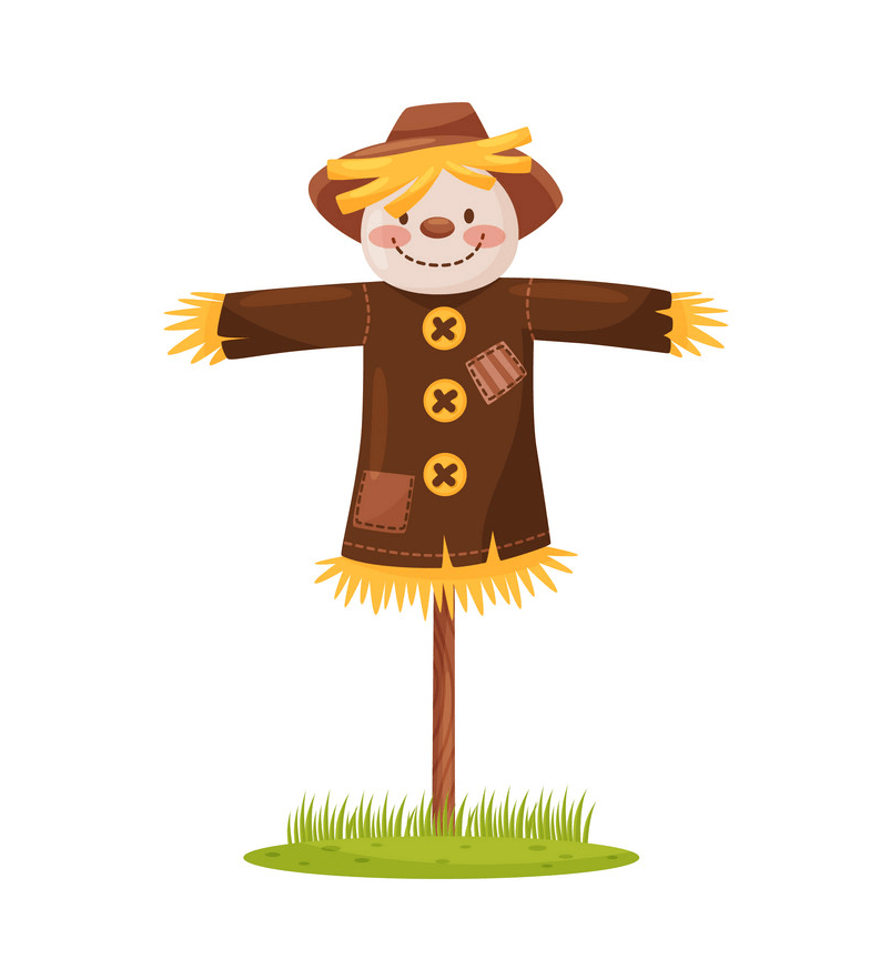 Adorable Scarecrow clipart