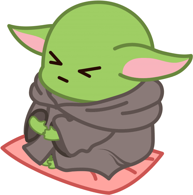 Baby Yoda clipart for kid