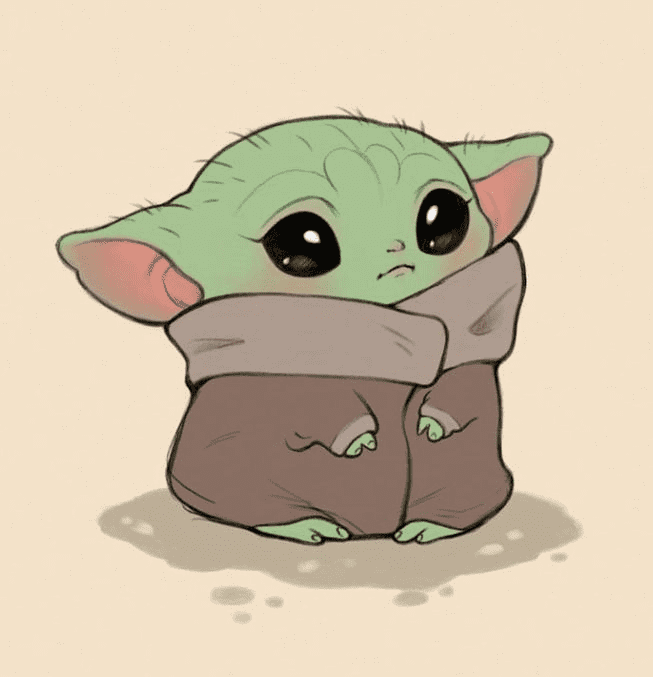 Baby Yoda clipart free 1