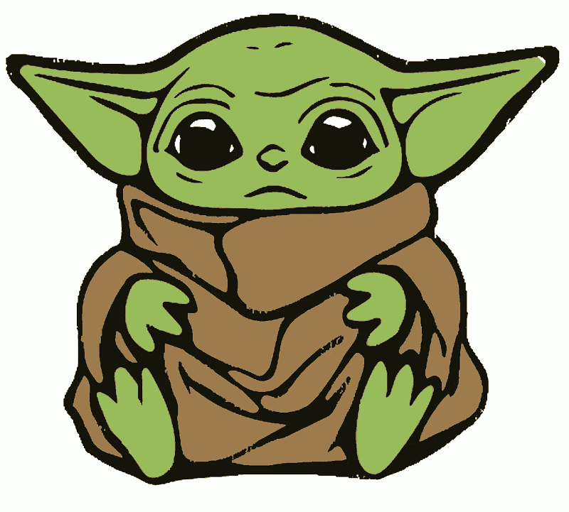 Baby Yoda clipart free picture