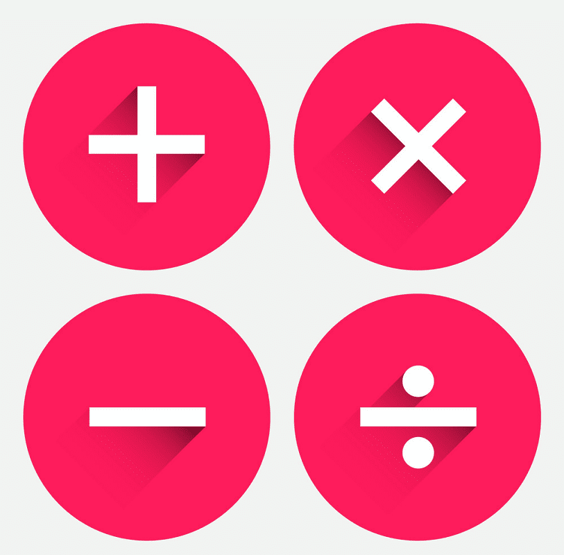 Basic Math Symbols clipart