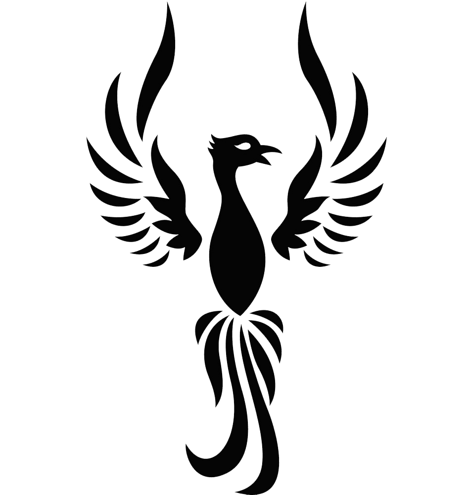 Black Phoenix Logo clipart transparent