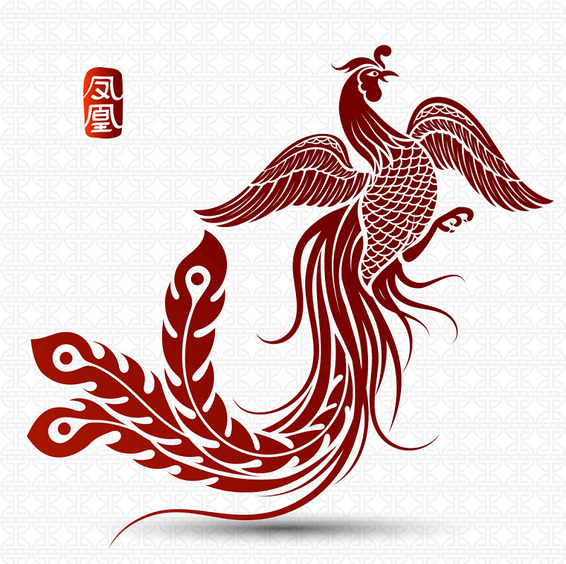 Chinese Phoenix clipart image