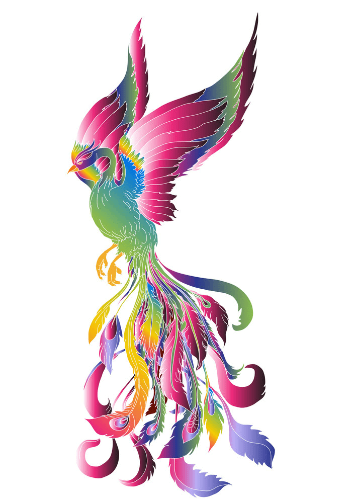 Colorful Phoenix clipart
