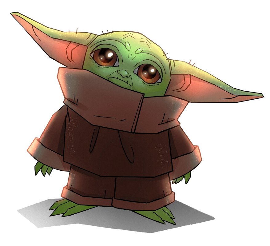 Cute Yoda clipart 1
