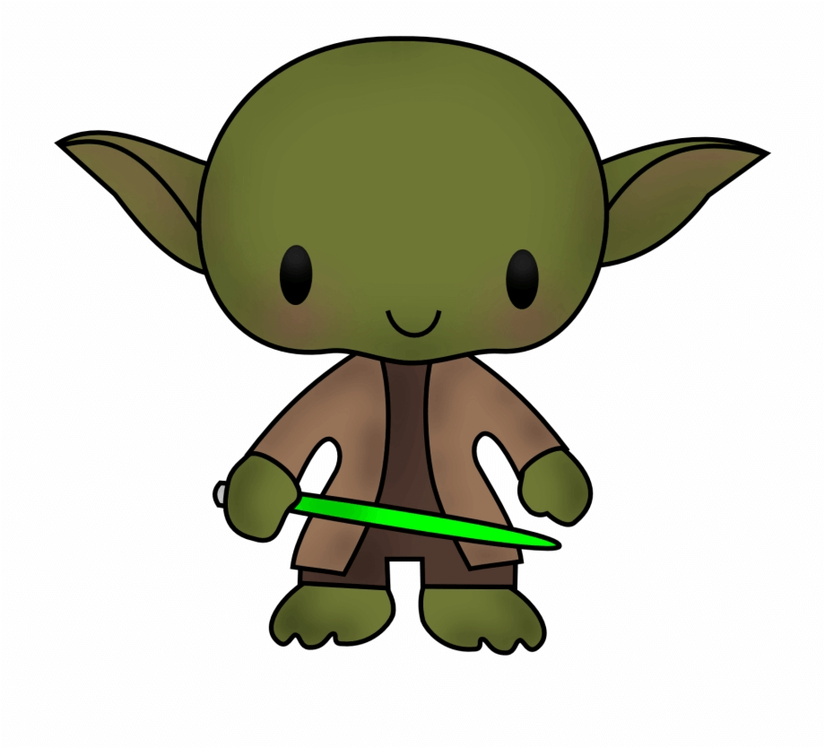 Cute Yoda clipart 2