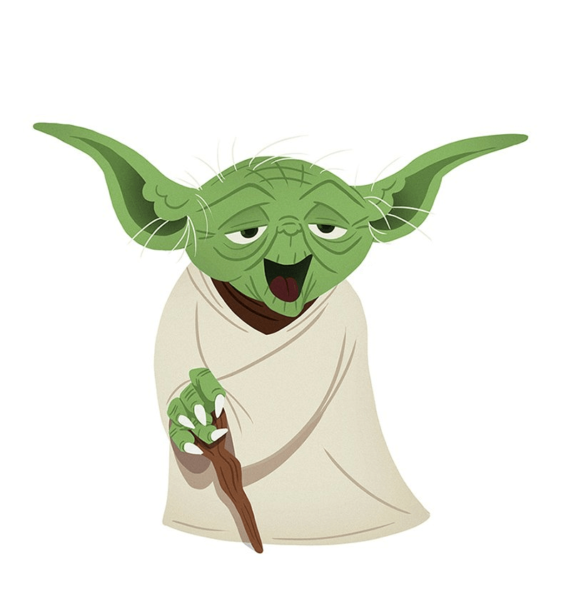 Cute Yoda clipart 4