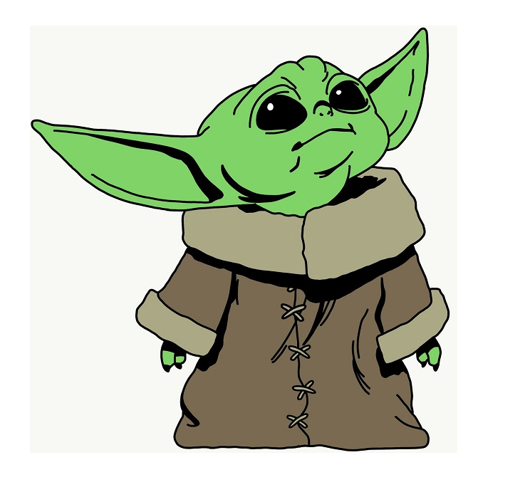 Cute Yoda clipart png