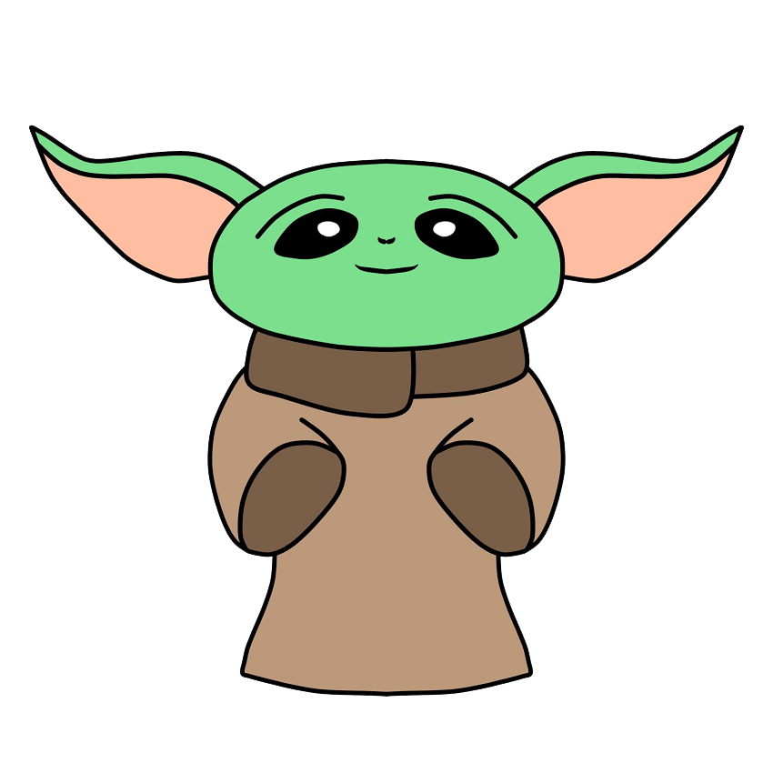 Cute Yoda clipart transparent 2