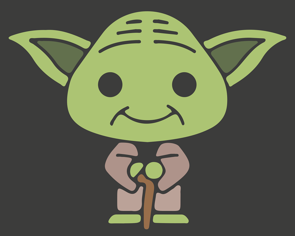 Cute Yoda clipart