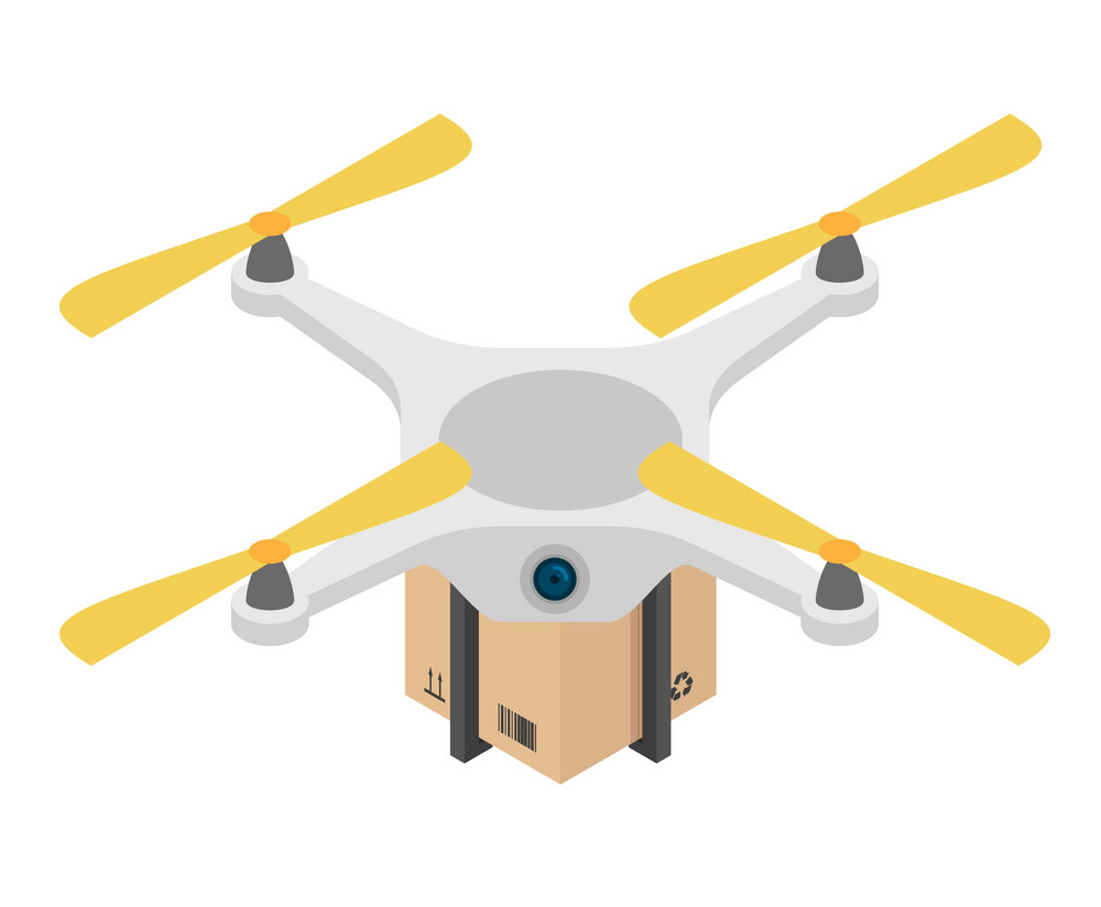 Delivery Drone clipart