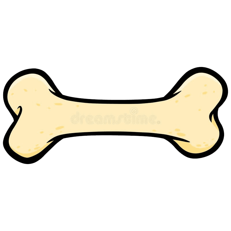 Dog Bone clipart transparent background 3