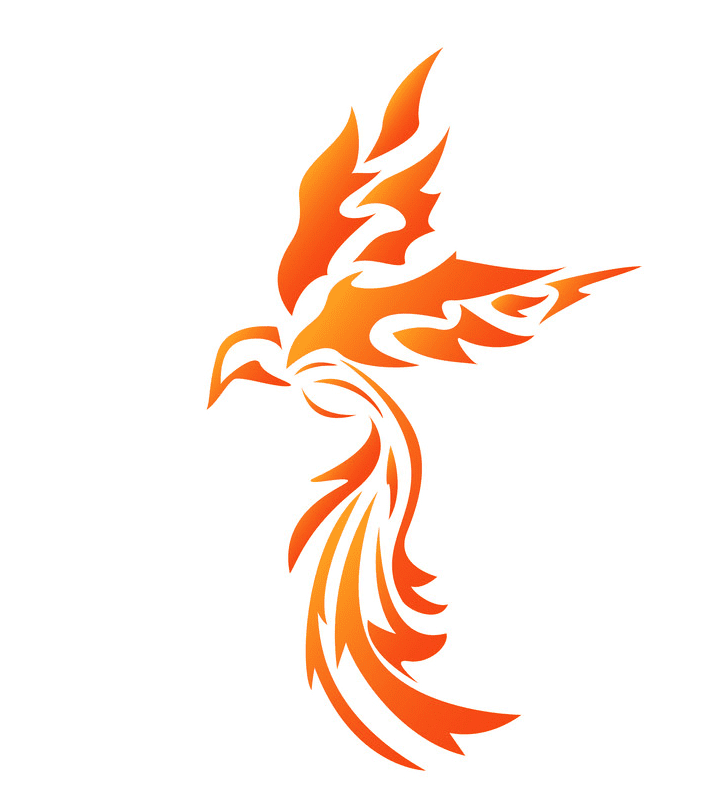 Flaming Phoenix Logo clipart