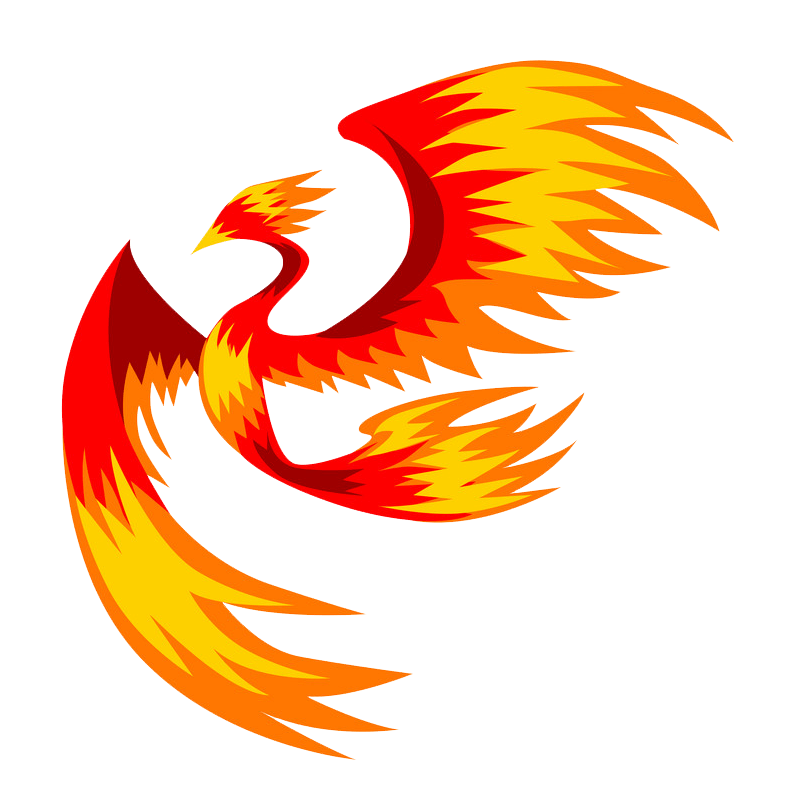 Flaming Phoenix clipart transparent