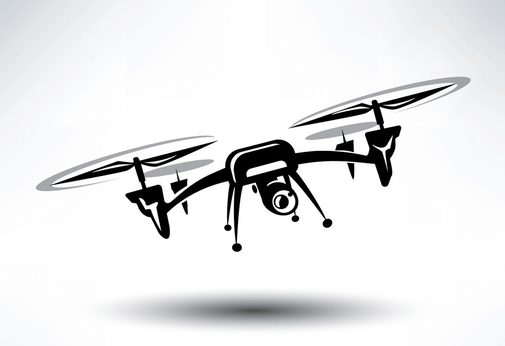 Flying Drone clipart