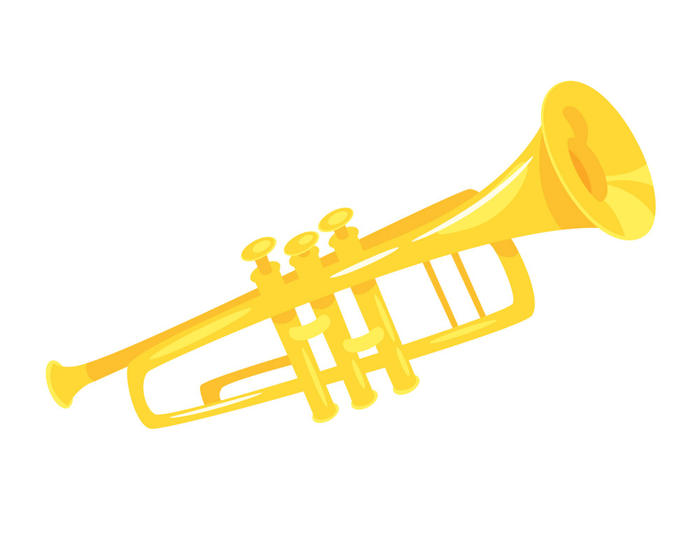 Gold Trumpet clipart