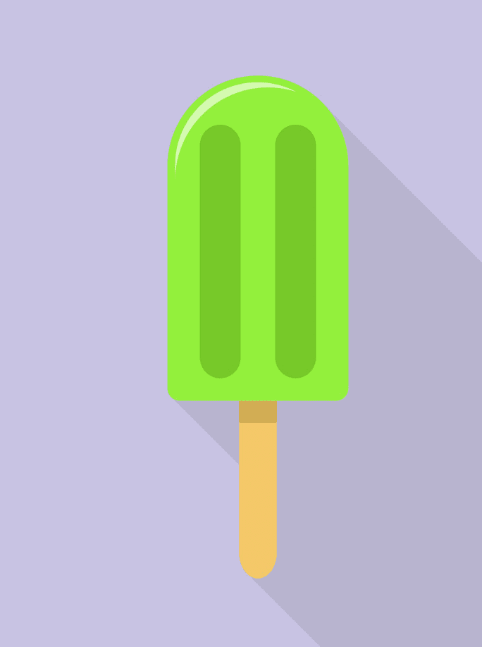 Green Popsicle clipart