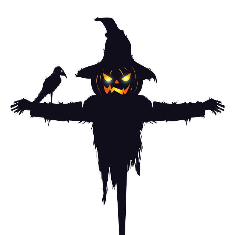 Halloween Scarecrow clipart transparent