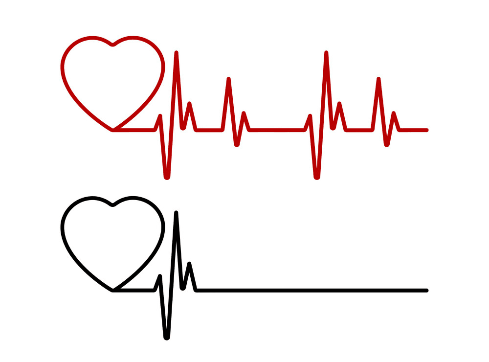 Heart with Heartbeat clipart 8