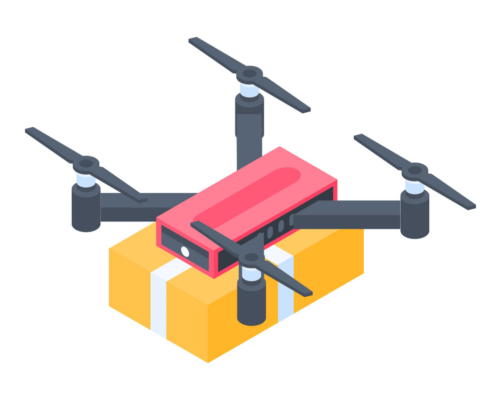 Icon Delivery Drone clipart