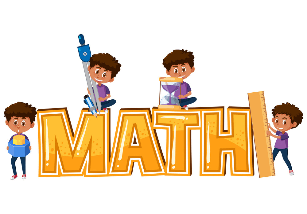 Kid and Math clipart