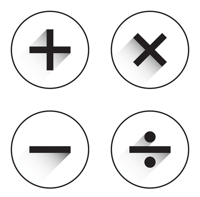 Math Symbols clipart free images