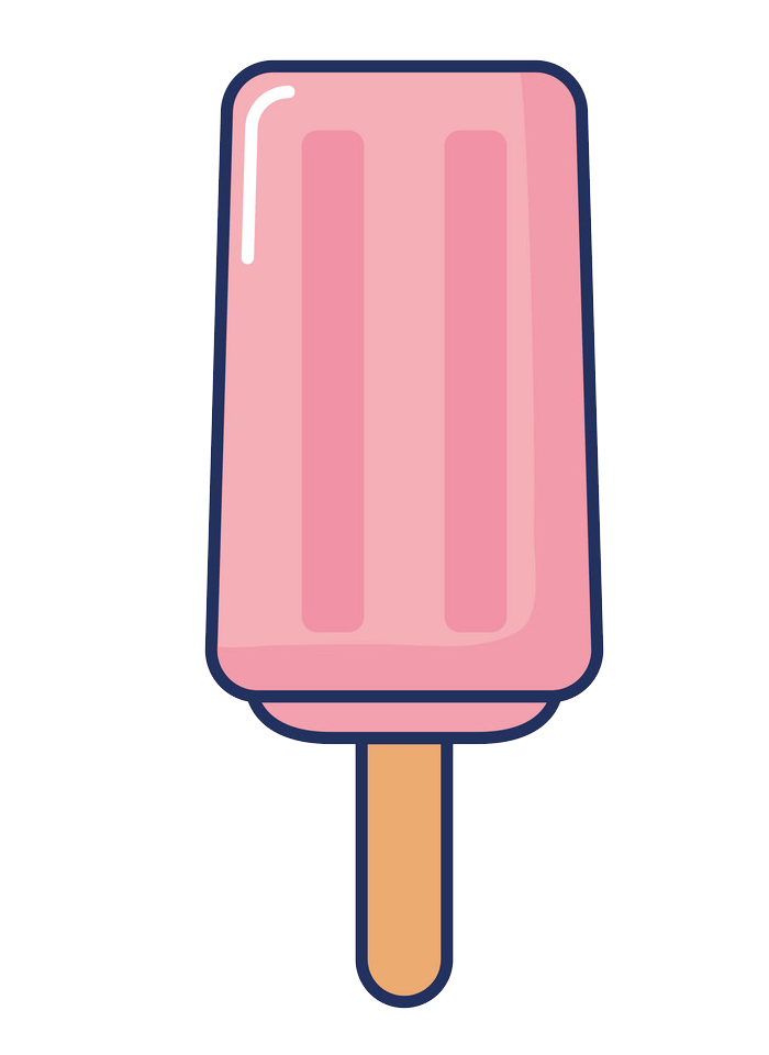 Pink Popsicle clipart transparent