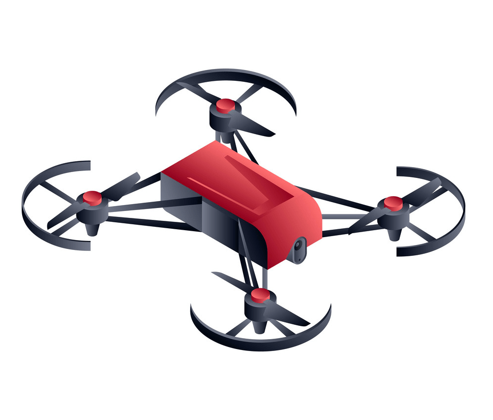 Red Drone clipart png