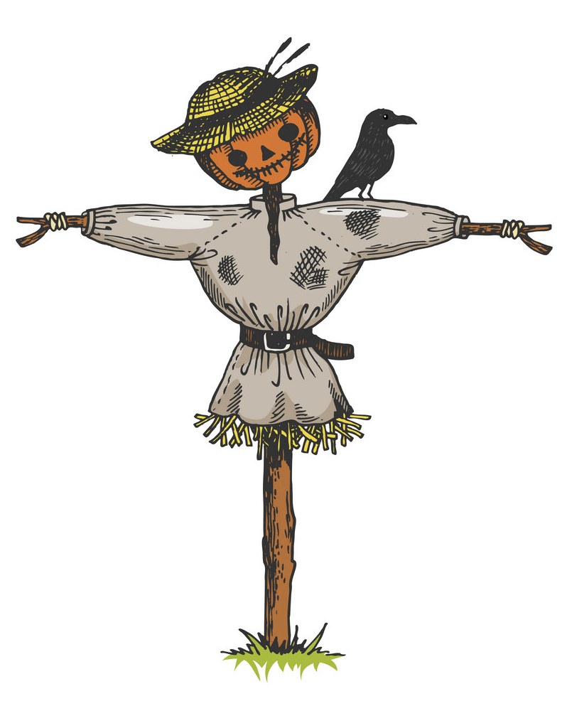 Scarecrow Sketch clipart