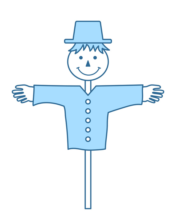 Smiling Scarecrow clipart free