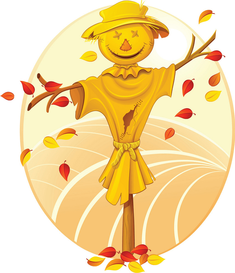 Smiling Scarecrow clipart
