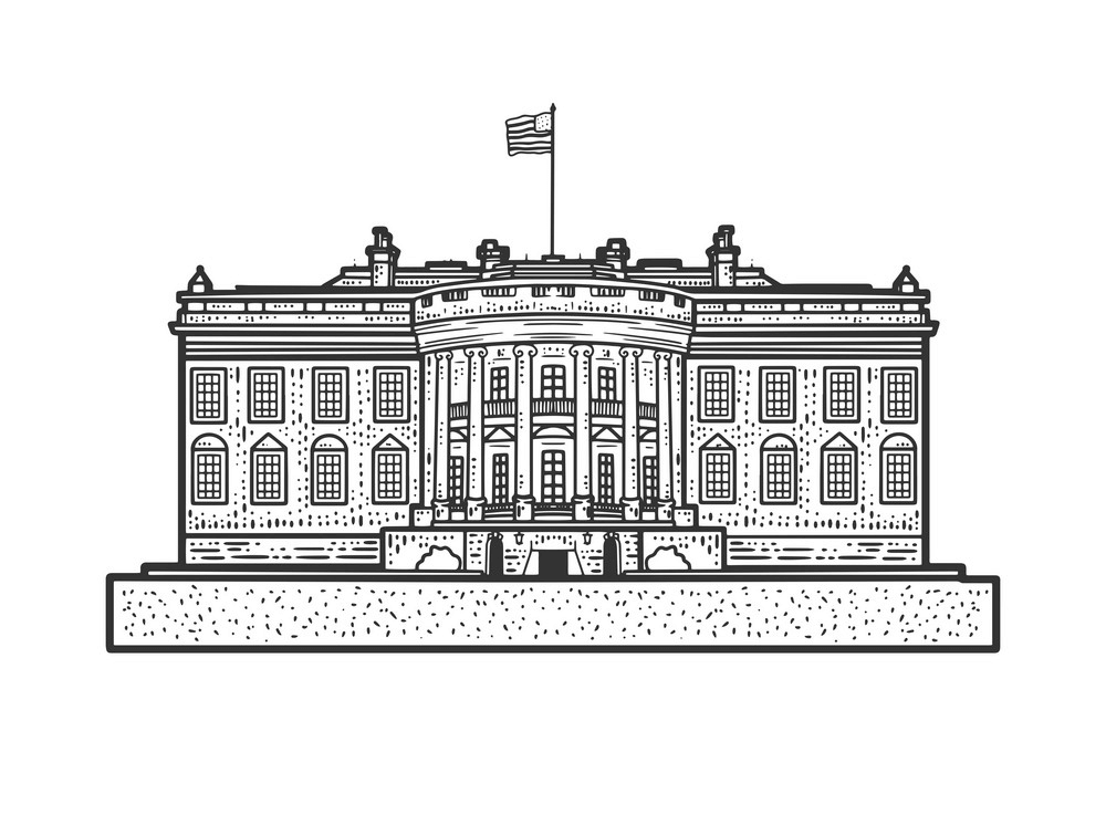 White House Sketch clipart