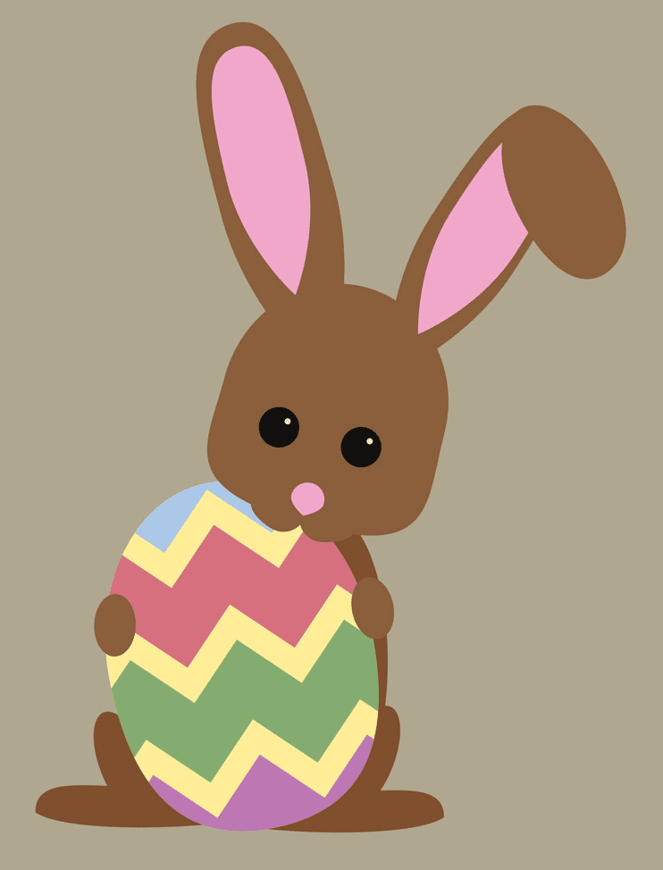 Adorable Easter Rabbit clipart