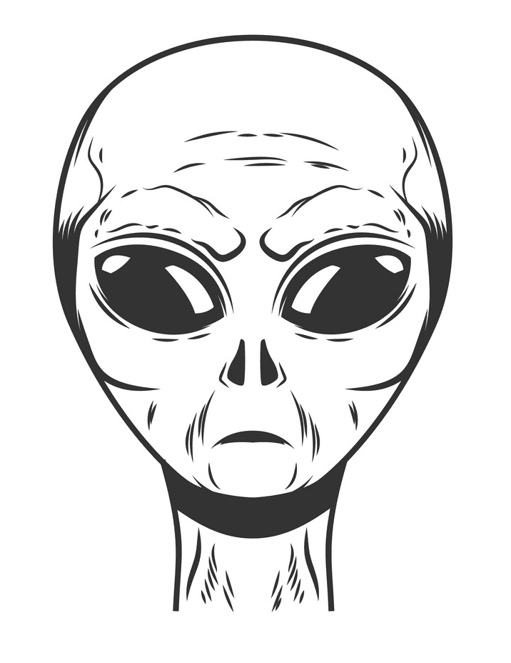 Alien Head clipart 1