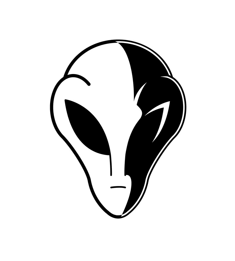 Alien Head clipart 3