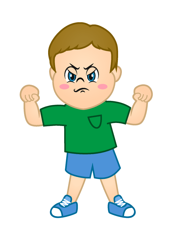 Angry Boy clipart