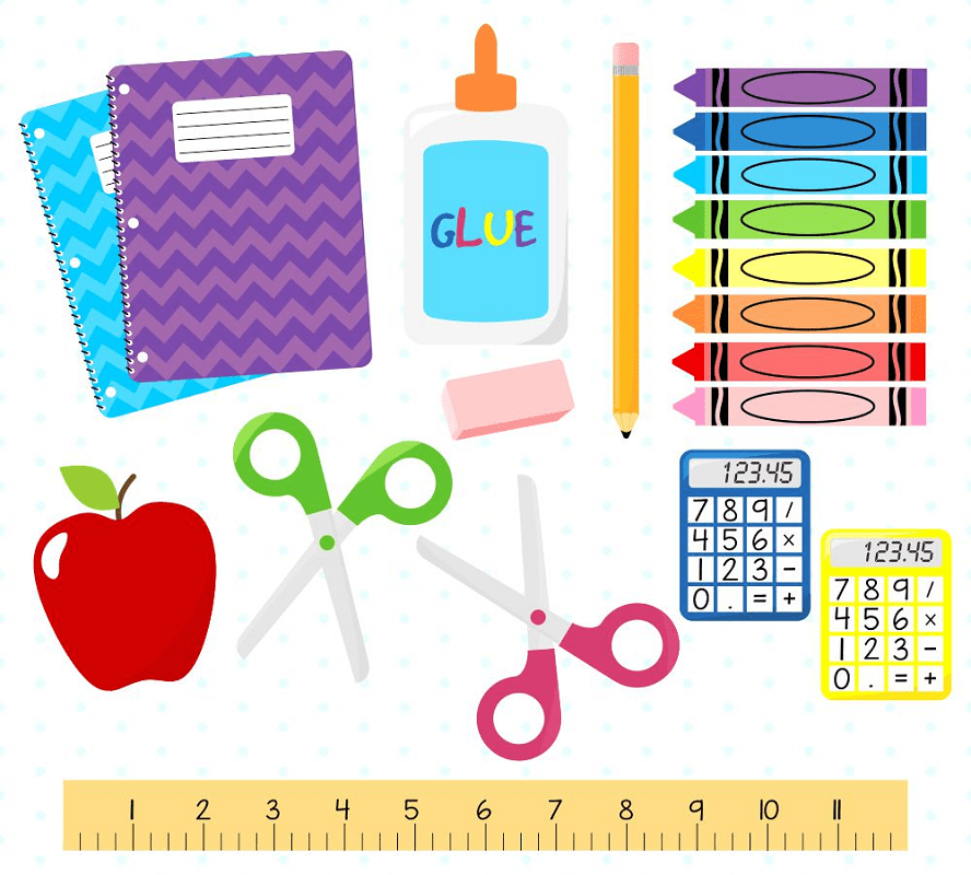 Back to School Supplies clipart 6