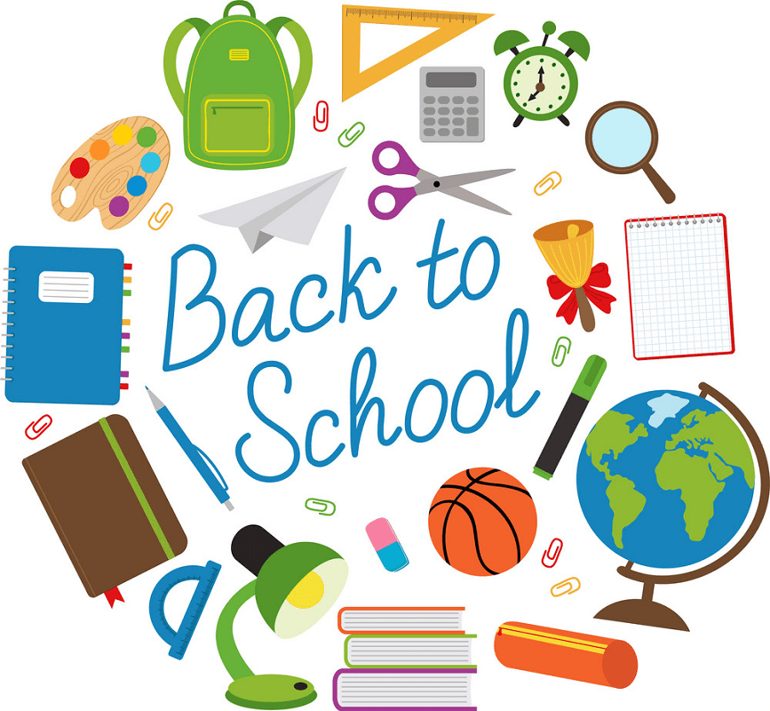 Back to School Supplies clipart png