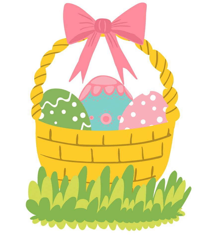 Beautiful Easter Basket clipart
